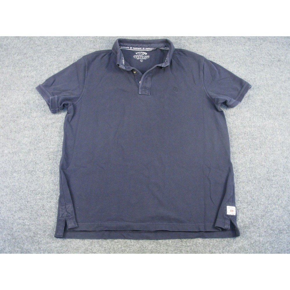 Fat Face Mens Blue Short Sleeve Organic Cotton Pique Polo Shirt Size Large #2032